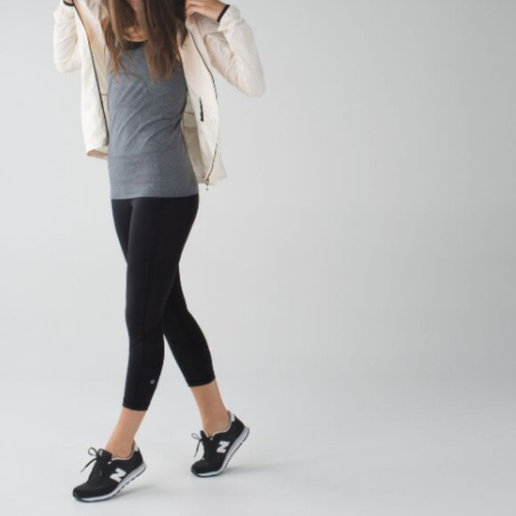 Lululemon Pace Rival Luxtreme Crop Leggings Size 6 Small Pants Black Skinny - Picture 9 of 16